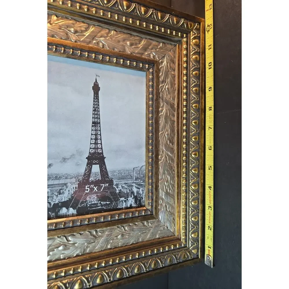Vintage Galleria Picture Frame 5x7 Gold Ornate Wood Photo Frame